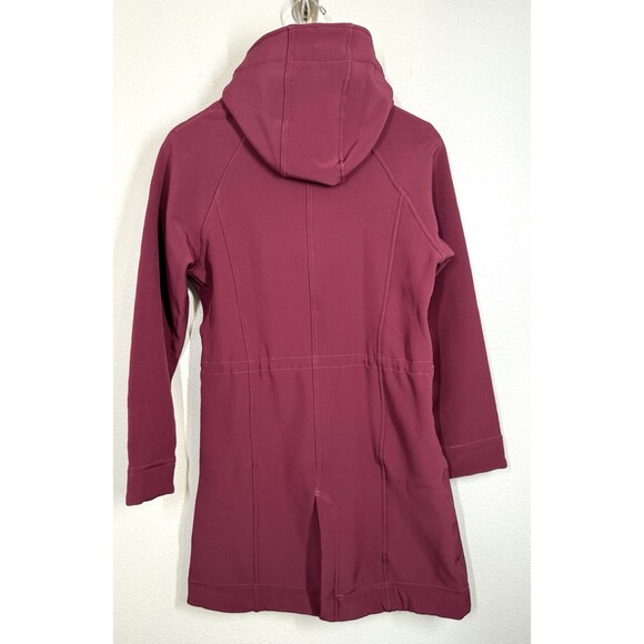 Lululemon Apres Women's 8 Long Raspberry Softshell Hooded Jacket Full Zip‎ Coat - Picture 5 of 13